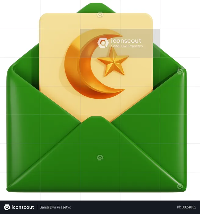 Correio do Ramadã  3D Icon