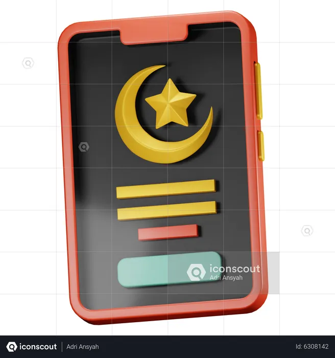 Ramadan Application  3D Icon