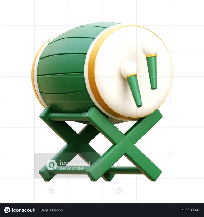 Ramadan Bedug  3D Icon