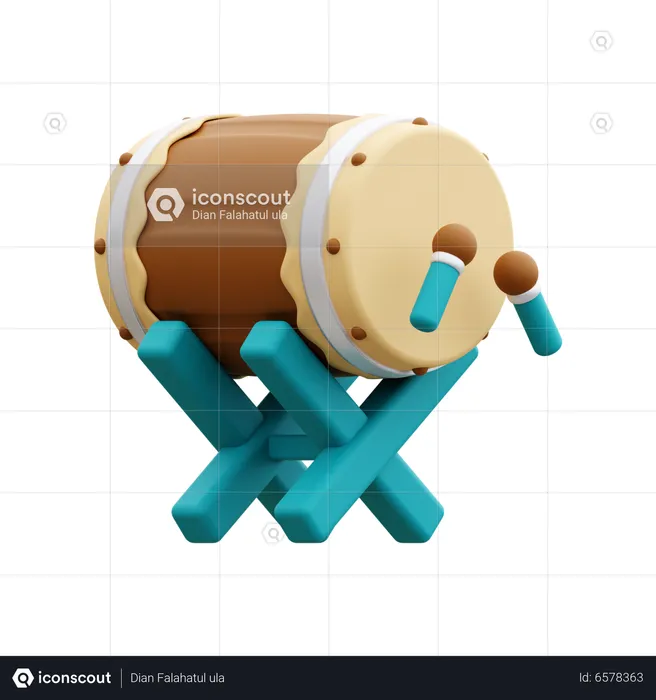 Trommel Ramadan  3D Icon