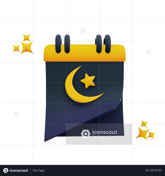 Ramadan Calendar  3D Icon