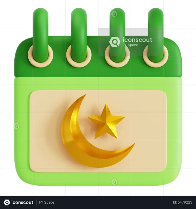 Ramadan Calendar  3D Icon