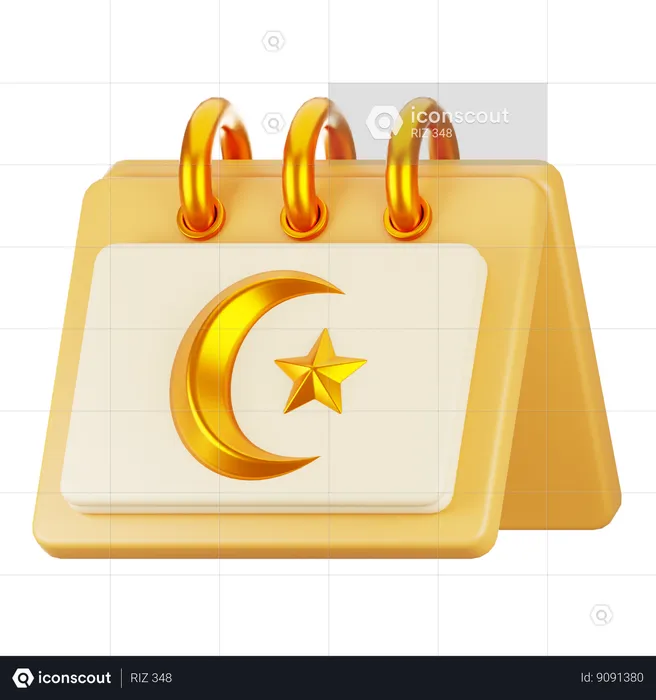 Ramadan Calendar  3D Icon