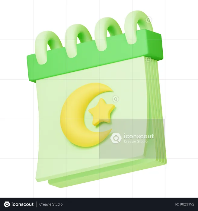 Ramadan Calendar  3D Icon