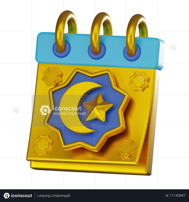 Ramadan Calendar  3D Icon