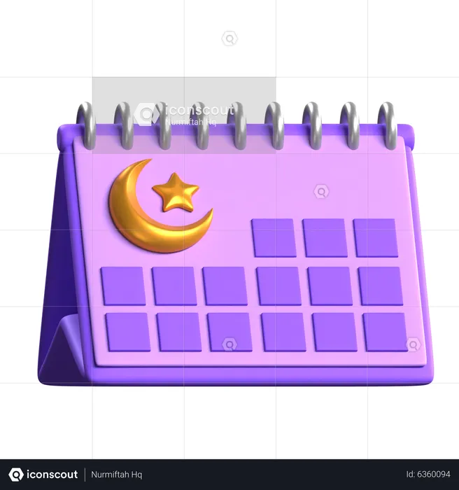 Ramadan Calendar  3D Icon