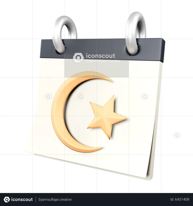 Ramadan Calendar  3D Icon