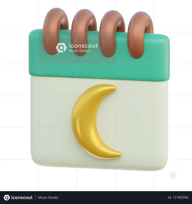 Ramadan Calendar  3D Icon
