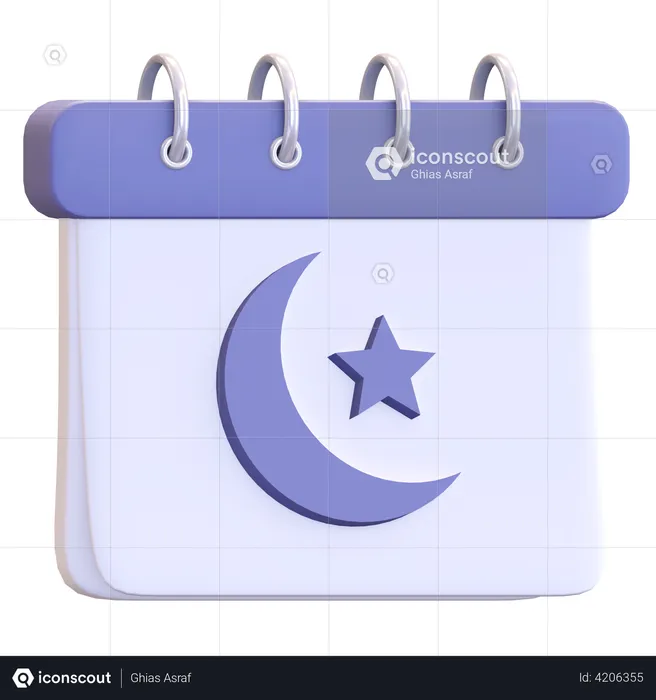 Ramadan Calendar  3D Illustration