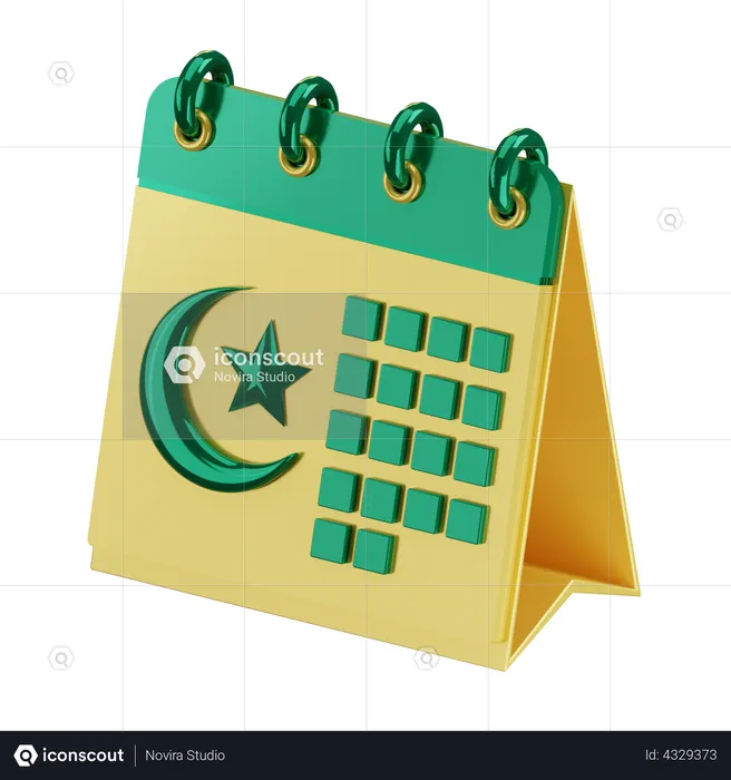 Ramadan Calendar  3D Illustration