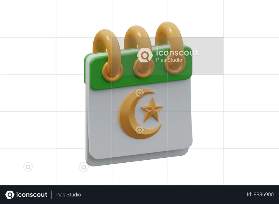 Ramadan calender  3D Icon