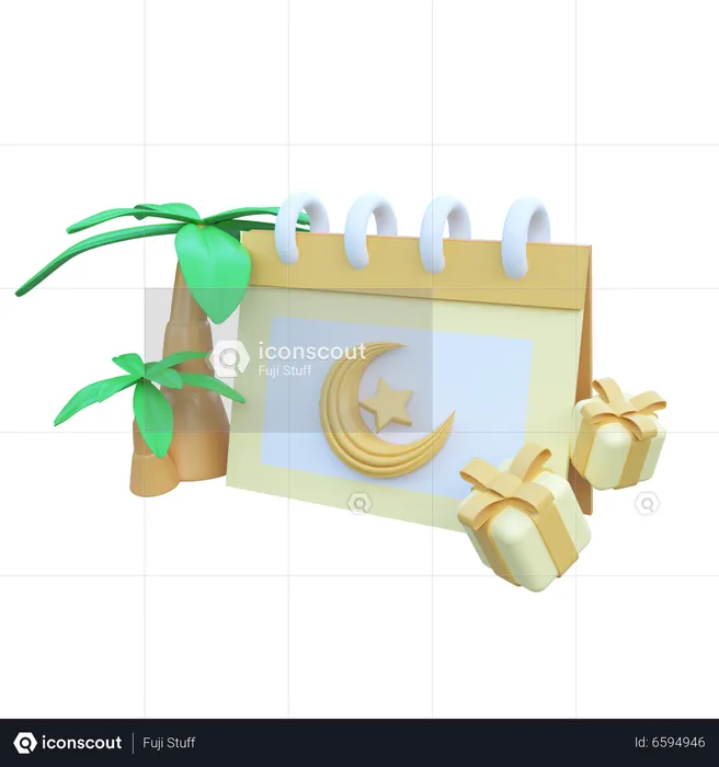 Ramadan Calender  3D Icon