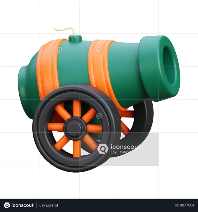 Ramadan Cannon  3D Icon