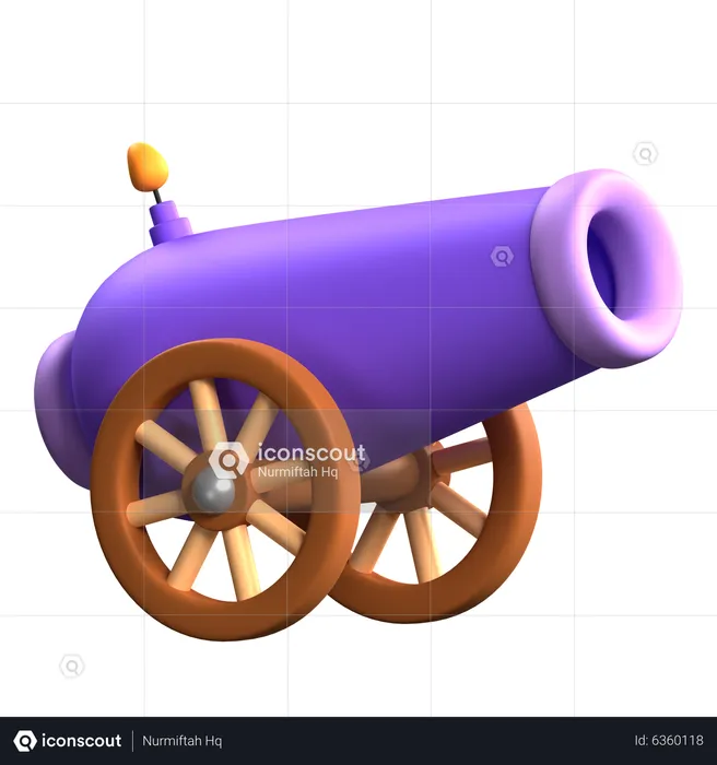 Ramadan Cannon  3D Icon