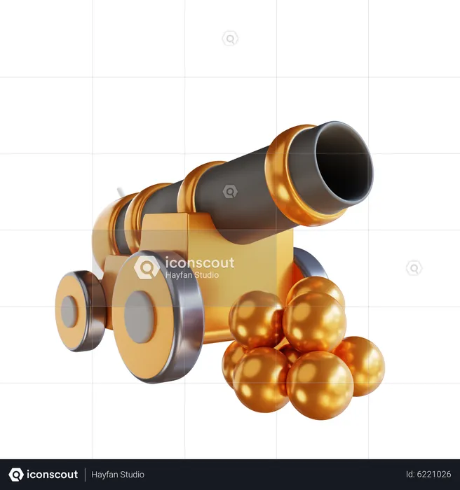 Ramadan Cannon  3D Icon