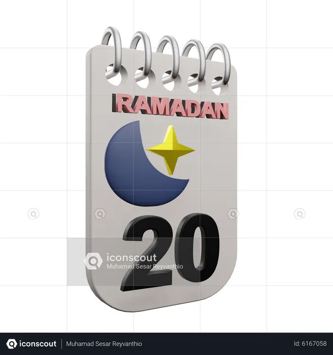 Ramadan Day 20  3D Icon