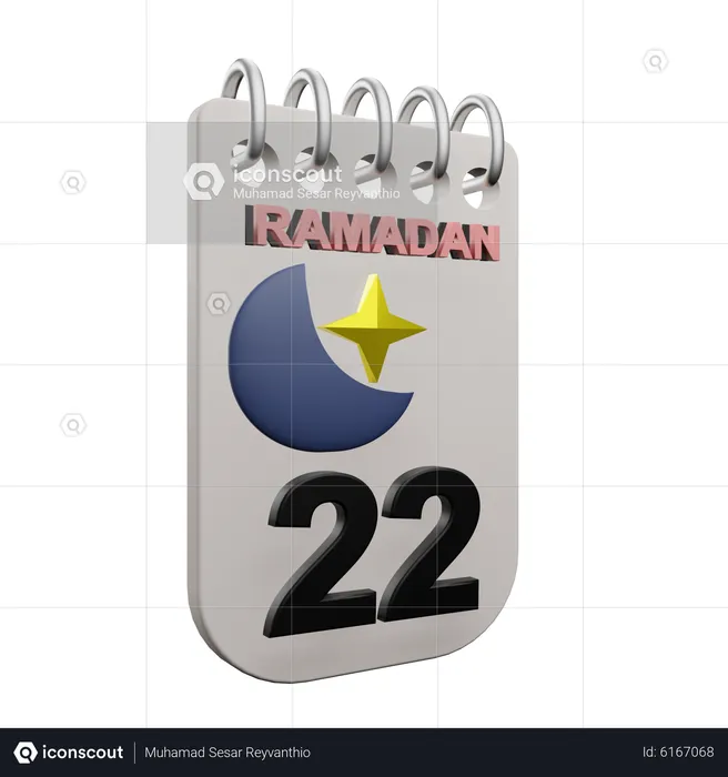 Ramadan Day 22  3D Icon