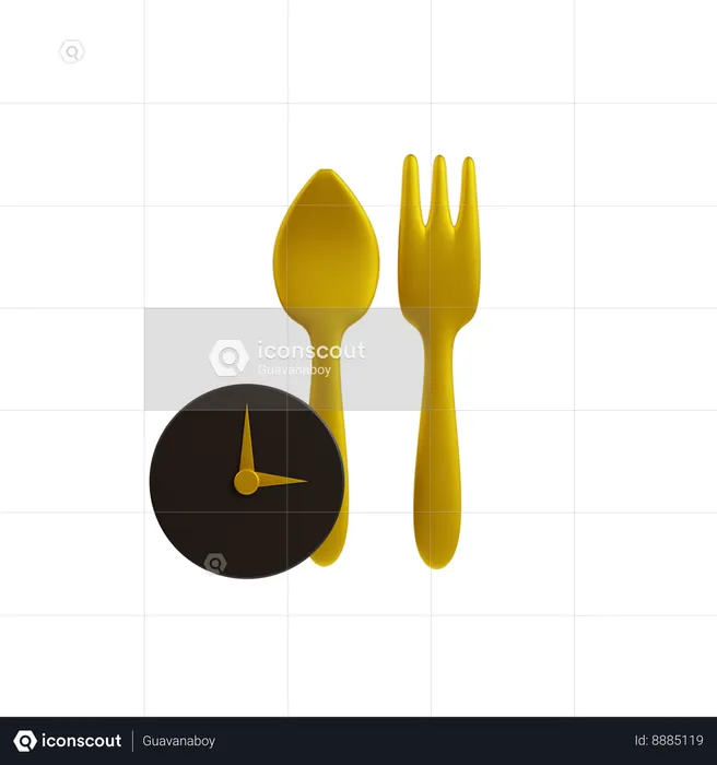 Ramadan Dinner Time  3D Icon