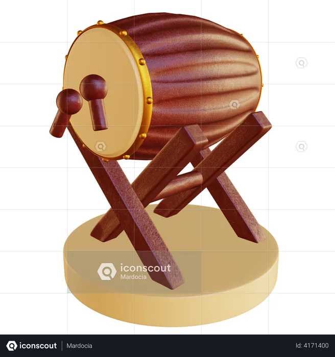 Ramadan Drum  3D Illustration