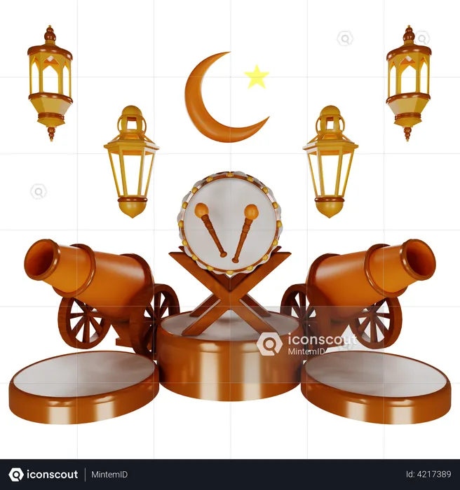 Ramadan Festival  3D Illustration