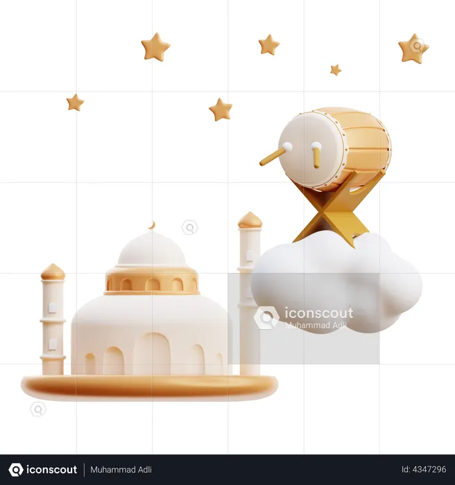 Ramadan Festival  3D Illustration