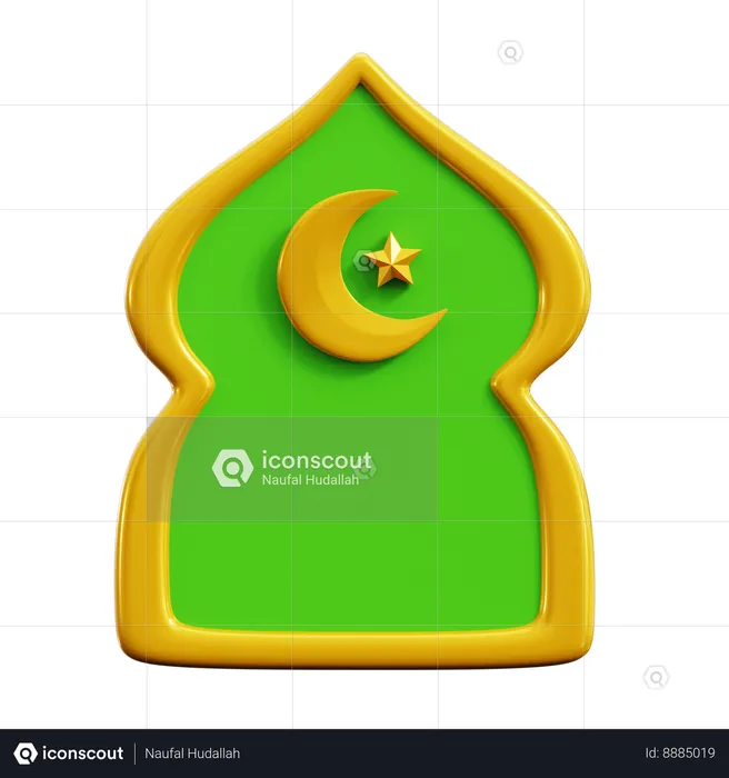 Ramadan Gate  3D Icon