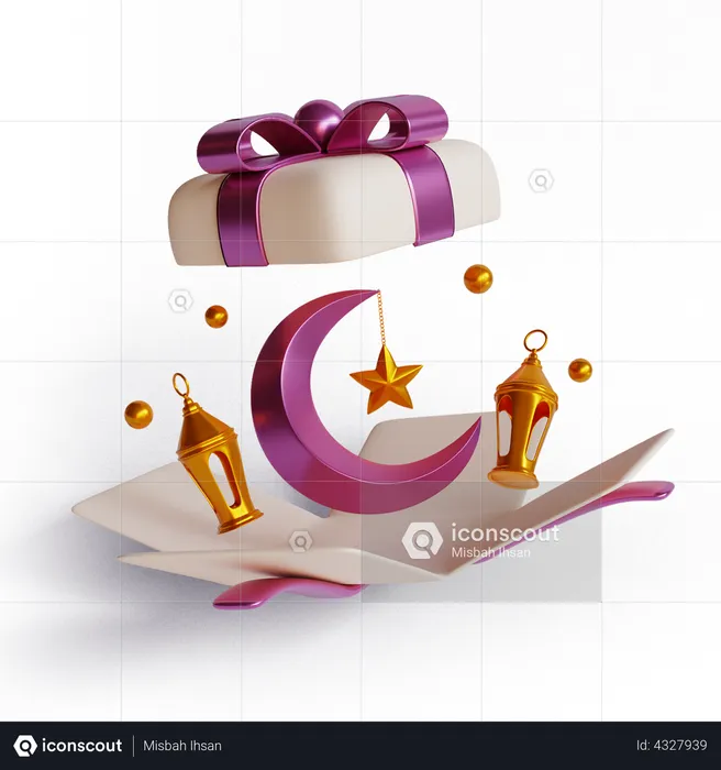 Ramadan Gift  3D Illustration