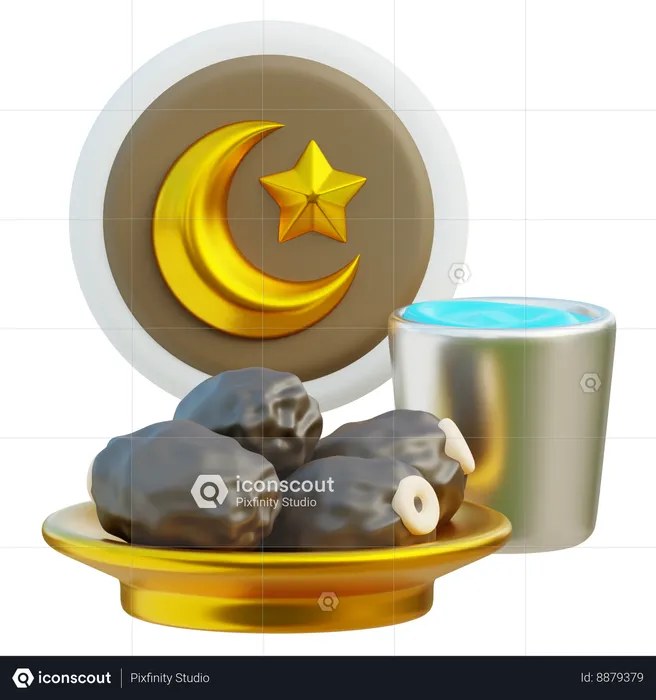 Ramadan Iftar  3D Icon