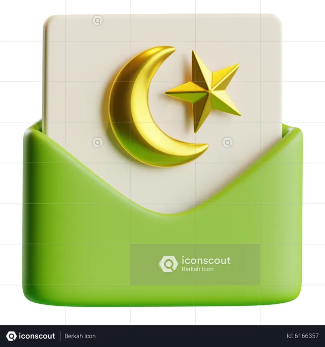 Ramadan Invitation Card  3D Icon