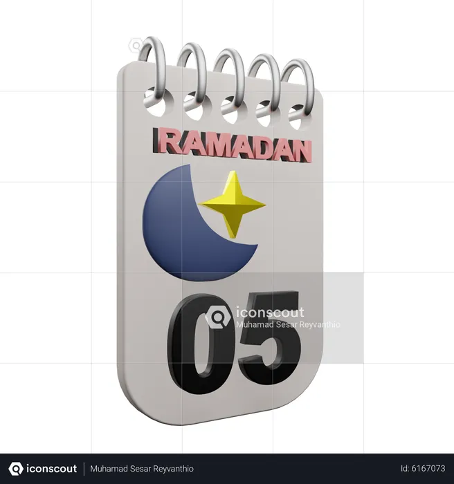 Jour 5 du ramadan  3D Icon