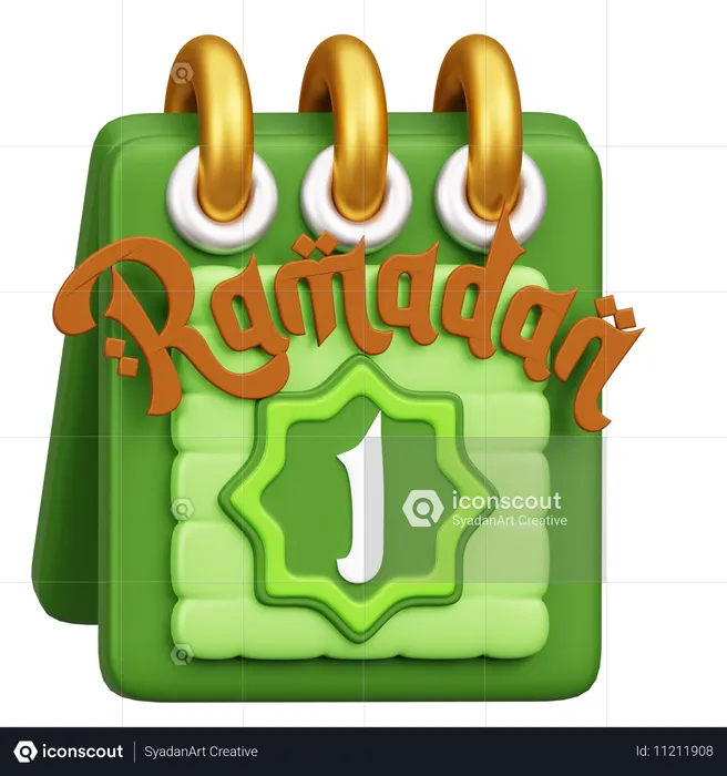 Ramadan-Kalender  3D Icon