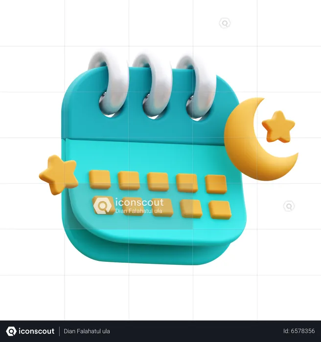 Ramadan-Kalender  3D Icon