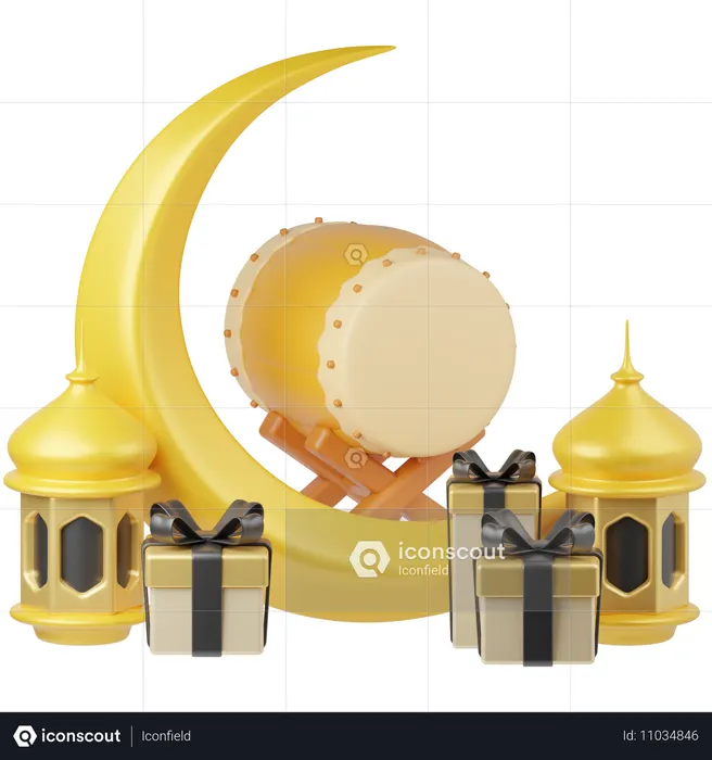 Ramadã Kareem  3D Illustration