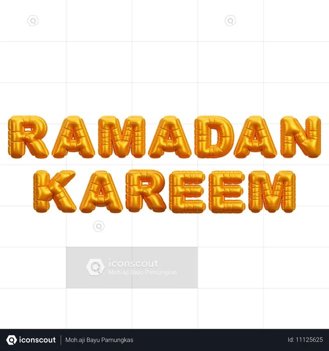 Ramadan Kareem  3D Icon