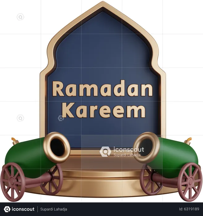 Ramadan Kareem Podium  3D Icon