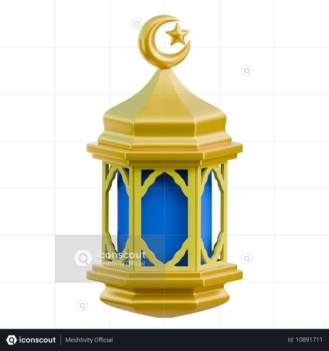 Ramadan Lantern  3D Icon