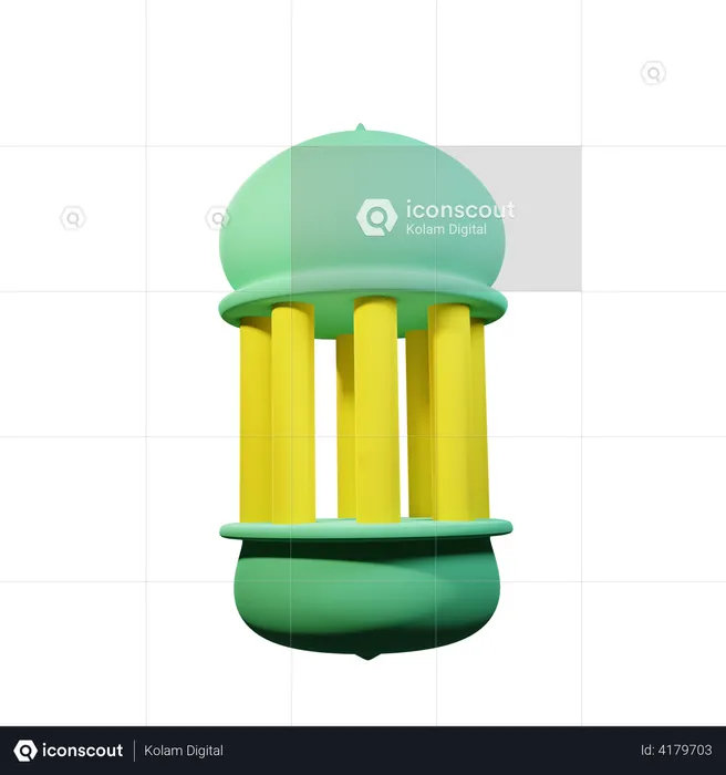 Ramadan Lantern  3D Illustration