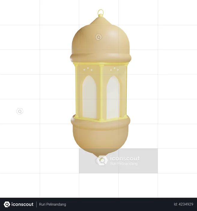 Ramadan Lantern  3D Illustration