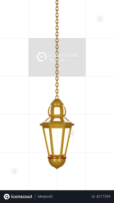 Ramadan Lantern  3D Illustration