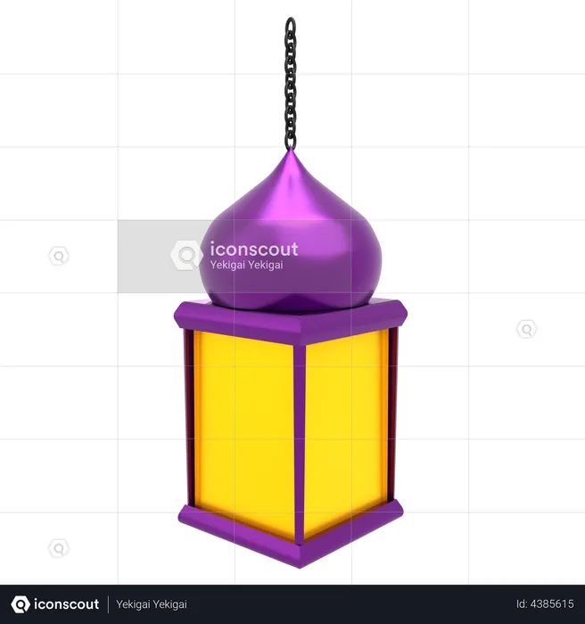 Ramadan Lantern  3D Illustration