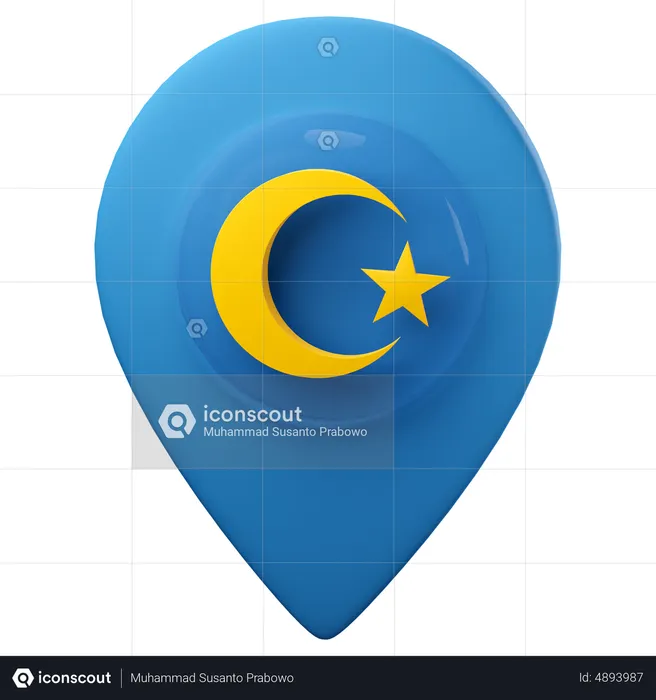 Ramadan Location  3D Icon