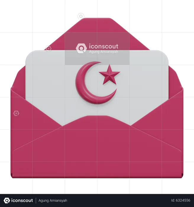 Ramadan Message  3D Icon