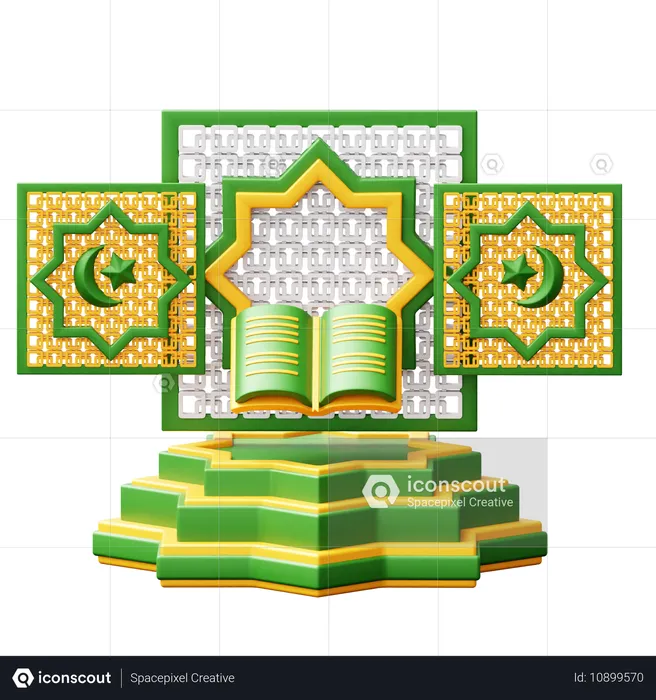 Podio de Ramadán  3D Icon