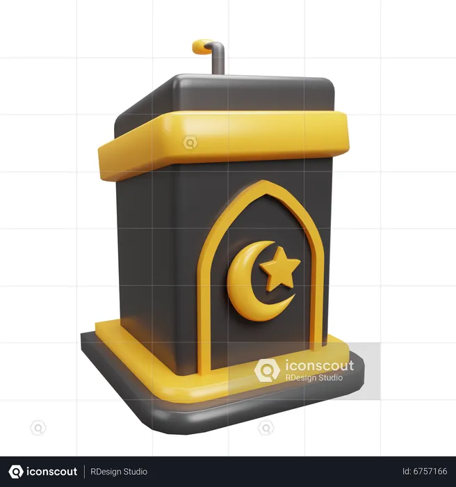 Podio de Ramadán  3D Icon