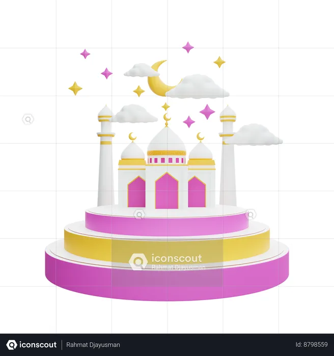 Podium du Ramadan  3D Icon