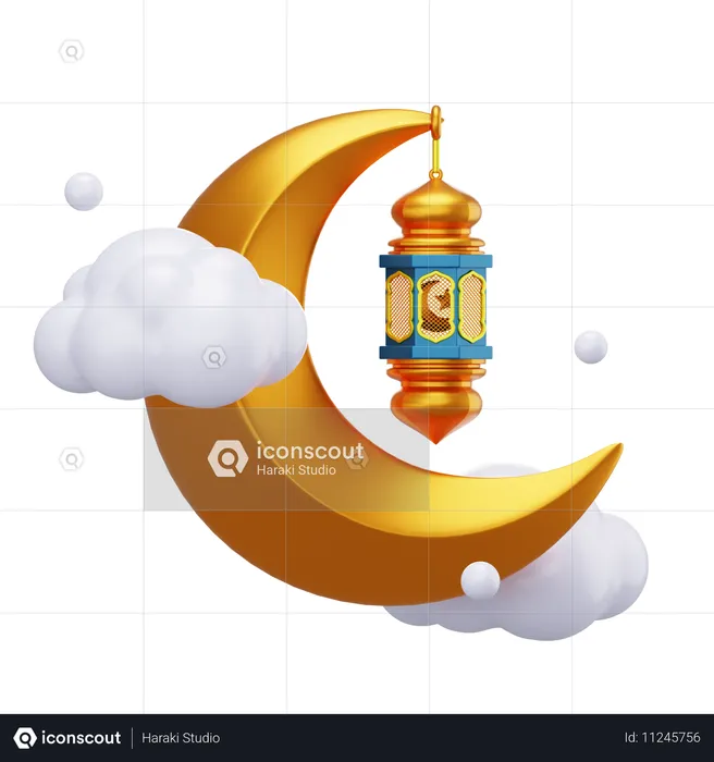 Ramadan-Podium  3D Illustration