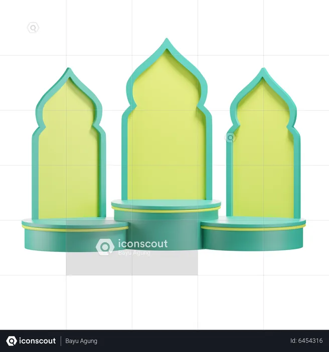 Podium du Ramadan  3D Icon