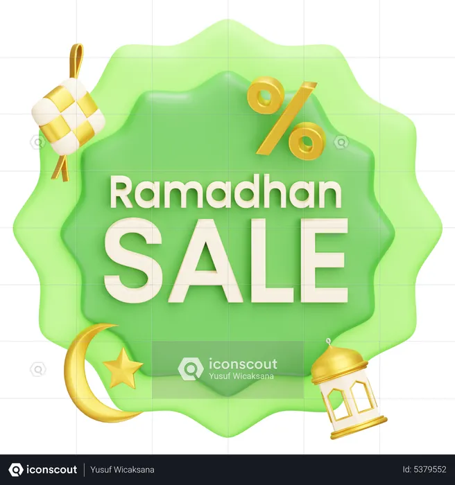 Ramadan Sale  3D Icon