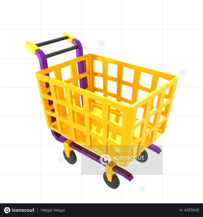 Ramadan Shopping Trolley  3D Illustration