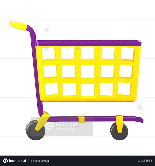 Ramadan Shopping Trolley  3D Illustration